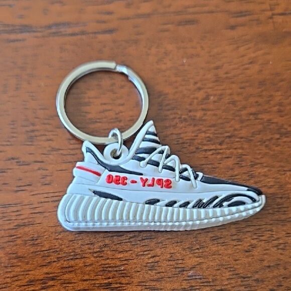 None Accessories - White Black Red Sneaker Keychain Hype Wear 1 Shoe unisex Look Designer